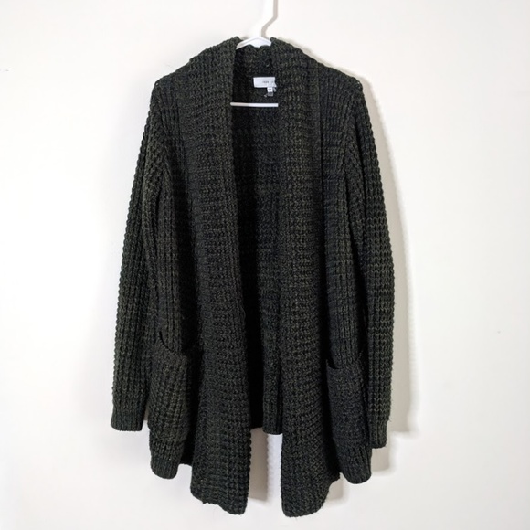 REVOLVE Manon Chunky Black Knit Open Cardigan - Picture 3 of 8